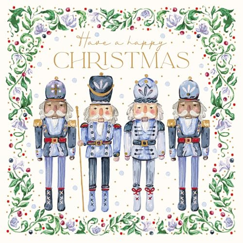 Marie Curie Charity Christmas Cards Nutcracker Watercolour Pack of 10 with Envelopes Ballet Traditional