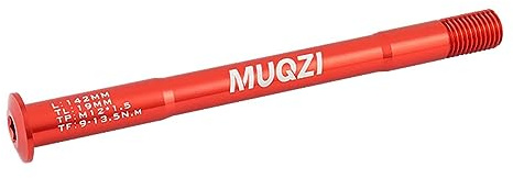 Bike Front Fork Thru Axle Bicycle Fork Mount Thru Axle Bike Fork Axle Skewer 142 mm Red