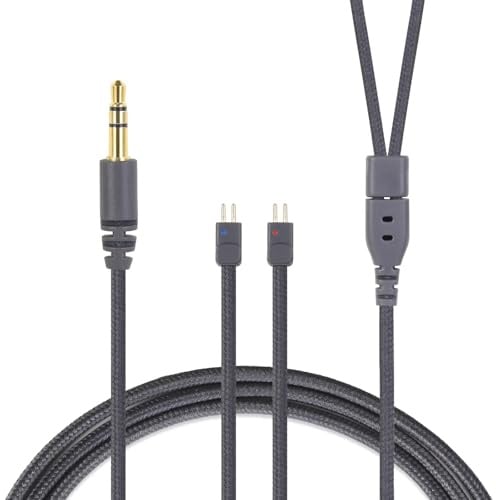 okcsc Replacement Earphone Cable, 0.78MM 2-Pin Earphone Cable, 4 Cores High Purity OFC Silver Plating, For FD1/FH1s/Dunu/Shanling/OSTRY/NFAUDIO/MOONDROP etc, 3.5mm Straight 4FT