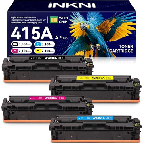 415A Mit Chip Kompatible für HP 415A MFP M479fdw Toner MFP M479fnw 4-Pack | Kompatible für HP Color LaserJet Pro MFP M479dw MFP M479fdw MFP M479fnw MFP M479fdn M454dn M454dw W2030A W2031A W2032A W2033A