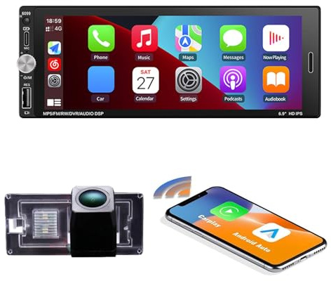 Multimedia Touchscreen Tasten Navi Canbus RDS/FM DIN DSP DVR SWC Radio Audio Player Stereo CarPlay IOS Android MirrorLink‌ Kompatibel mit BMW Mini Cooper S R50 R52 R53 CD53/CABRIO/S GP/Seven/Park Lane
