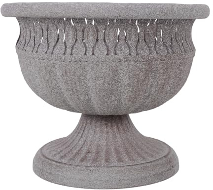 MALUGOGO Vintage Farmhouse Style Ornamental Plant Pot Made of Iron with Stable Build and Fading Resistance, Decorative Planters for Indoor Succulents and Floral Plants on Tabletop Or