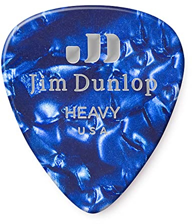 Jim Dunlop 483P10HV Guitar Pick Player Pack - Blue Pearl (Pack of 12)