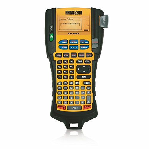 DYMO RHINO 5200 - label printers (Thermal transfer, Black, Yellow, 1/4, 3/8, 1/2, 3/4, ABC, AA, Alkaline)