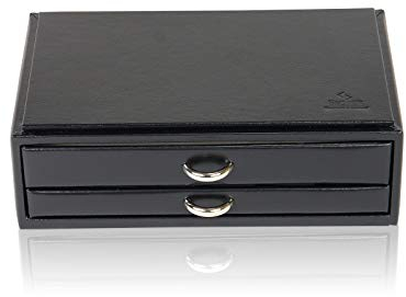 SACHER Schmuckkästchen Vario Ringschatulle - Schwarz - Modern - Hochzeit, Valentinstag, Muttertag