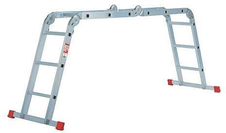Rolser - Escalera Aluminio Multiusos 4X3