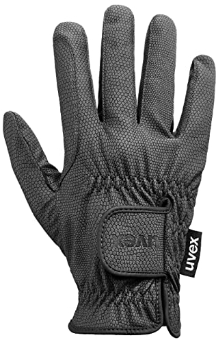 uvex Sportstyle - dehnbarer Reithandschuh für Damen und Herren - exzellenter Grip & strapazierfähig - touchscreenfähig - Black - 9.5