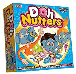 Ideal , Doh Nutters: The elefantastic Game of Picking up Doughnuts!, Kids Games, for 2-4 Players, Ages 4+