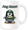 Cadeau personnalisé – Grande tasse Luigi (jeu vidéo de pingouin, personnage de personnage, design blanc) Nom Message unique drôle fantaisie super héros super ordinateur RPG Jumpman Bros Yoshi Mario