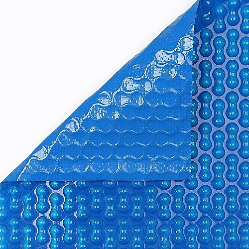 Copertura piscina estiva geobubble 700 Micron con rinforzo in polietilene per famiglia piscina di 4 x 8 metri, con rinforzo in tutto il contorno).