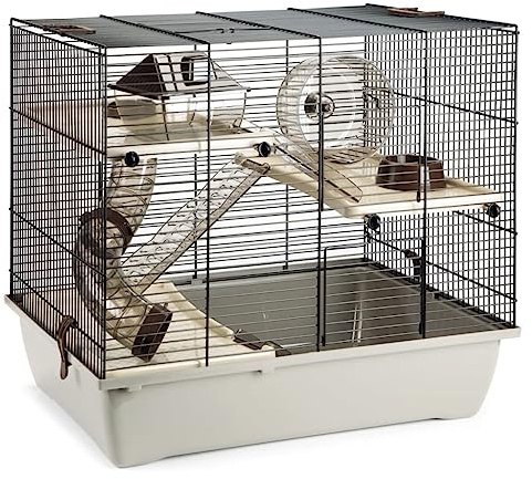 Nagerheim Hamsterkäfig Mäusekäfig Komplettausstattung 53x33x45cm