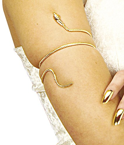 Widmann 1707S - Schlangen-Armband, für Handgelenk oder Oberarm, Cleopatra, Ägypten, Karneval, Accessoire, Zubehör, Modeschmuck, Mottoparty, Kostüm