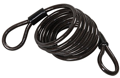 LAMPA 90611 Kabelschloss | Stahlkern Ø 3 mm, Kunststoffbeschichtung, ohne Schloss