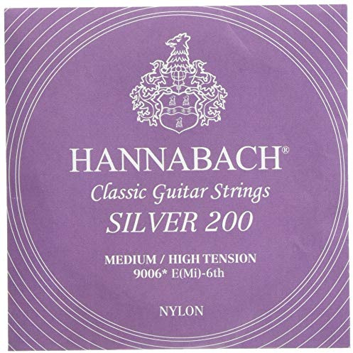 Hannabach Klassikgitarrensaiten Serie 900 Medium-High Tension Silver 200 - E6w - 9006MHT