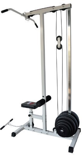 TrainHard Latmaschine Latzugturm Latzugstation Seilzug mit Gewichten 67,5KG