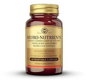 Solgar Neuro-Nutrients Vegetable Capsules - Pack of 30 | Supports Healthy Brain Function, Mood Regulation & Mental Clarity - Food Supplement - Vegan, Vegetarian & Kosher