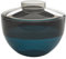 Kartell Shibuya Vase, Plastik, grau/Rauch/blau, 27 x 22 cm