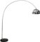 Licht-Erlebnisse Stehleuchte Retro Stil Chrom Höhe 200 cm E27 bis 60W 230V Metall Bogenlampe Wohnzimmer Bogenleuchte Schlafzimmer Beleuchtung innen