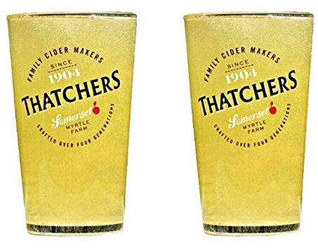 Thatchers Cider Half Pint Glasses CE 10OZ/280ml (Set of 2)