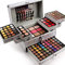 BrilliantDay 132 Farben Lidschatten Palette Contouring Kit Kombination mit Lip Gloss, Blusher und Press Powder, Kosmetik Make Up Kit Set Box