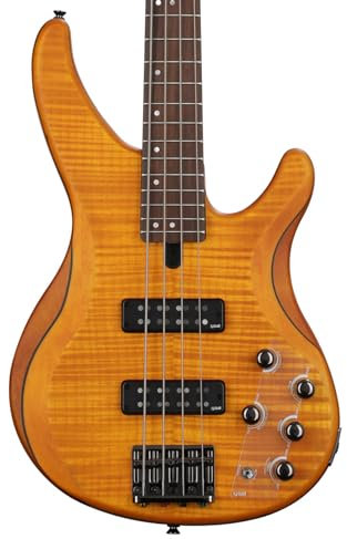 Yamaha TRBX604 - Basso in acero fiammato a 4 corde, ambra opaca