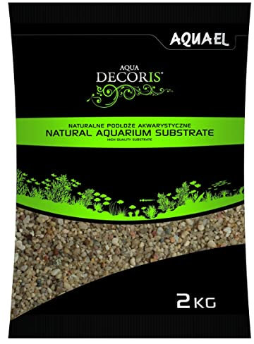 AquaEl 115113 Quartz Gravel 1.6 – 4 mm 2 kg Gravier de Quartz Fina Fond Aquarium