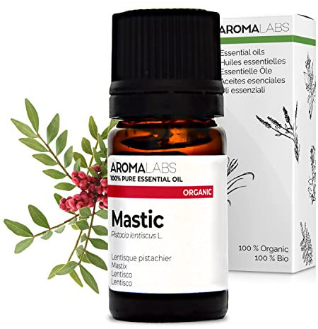 Aroma Labs - Lentisque Pistachier BIO - Huile Essentielle Chémotypée et Certifiée AB - 5 mL