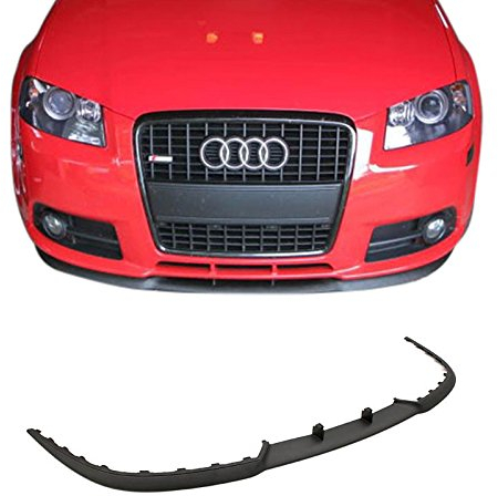 Tuning Fanatics Cup Spoiler Lippe Spoilerlippe Frontspoiler Stoßstange für A4 B8 8K + Avant (Schwarz, ABS, lackiert schwarz)
