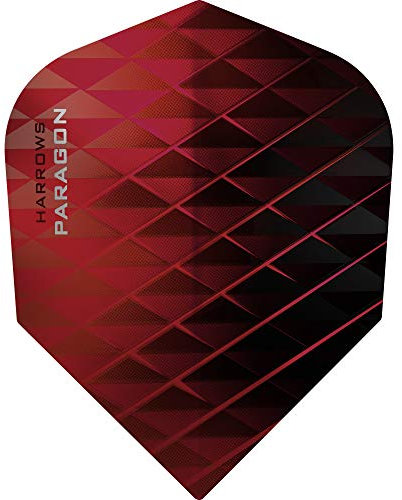 Harrows Paragon Dartpfeile, 100 Mikron, Standard, rot, 5 sets