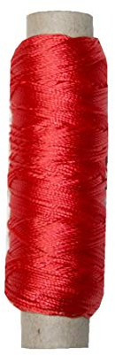 Sattlergarn Zwirn 14x2x3 Polyester 50 m bordeaux weinrot Ø 0,3mm (0007)