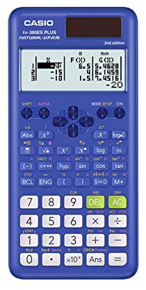 Casio fx-300ES Plus 2nd Edition – Standard Scientific Calculator | 262 Functions, Natural Textbook Display℠ | Ideal for Middle School, High School Math, Statistics & Algebra | Blue