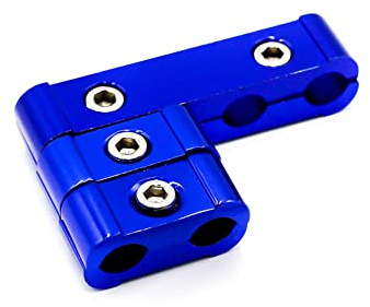 Zündkerze Drahtseparator, Asudaro Auto Zündkabel Separatoren Halter 3 Stücke Aluminiumlegierung Motor Zündkerze Drahtseparator Teiler 8 mm 9 mm 10 mm Motor Draht Teiler Zündkabel Trenner,Blau