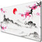 Japanisches Sakura Gaming-Mauspad, große Tastatur-Maus-Schreibtischunterlage XXL, 80 x 40 cm, vollständiges Desktop-Mauspad mit genähten Kanten und rutschfester Gummiunterseite, für Büro und Zuhause