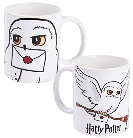 Tasse Harry Potter - Hedwig - Tasse à café - Tasse à café - En céramique - Blanc - 320 ml