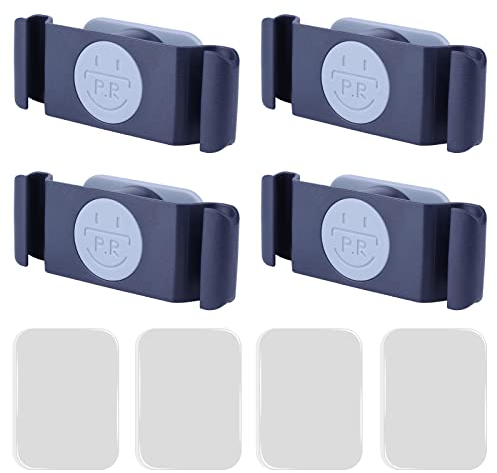 TOYMIS 4 Pcs Cord Organizer for Appliances, Rotatable Tidy Wrap Cord Holder, Adhesive Cord Wrapper Cable Clips for Toaster Stand Mixer Air Fryer Blender (Blue)