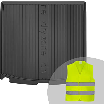 FROGUM DryZone Gummimatte Ganzjährige Praktische Auto Kofferraummatte Kofferraumwanne passend für BMW 5er E61 Touring 2003-2010 | Hohe Kante | Robust und langlebig