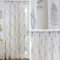 Maple Textiles Ivory Cream Jungle Fern Leaf Floral Design Slot Top Sheer Voile Curtain Window Single Panel (Grey, 48 (122cm) Drop)