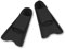 DRUNA Pinne per Nuoto, Immersioni e Allenamento in Piscina Pinne corte Unisex Nero Taglia 36/37