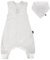 Alvi Sommer-Schlafsack mit Füßen/Sleep-Overall Light/Jumper + GRATIS Halstuch - Stripes Grey - Gr. 90 cm