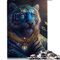 1000-teiliges Puzzlespiel Tiger Puzzles für Erwachsene Holzpuzzles Puzzle zum Anfassen (Größe 50 x 75 cm)