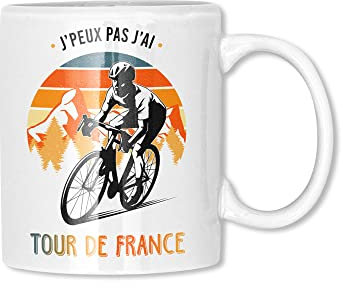 Encre et créations Mug Céramique – J'peux pas, j'ai Tour de France