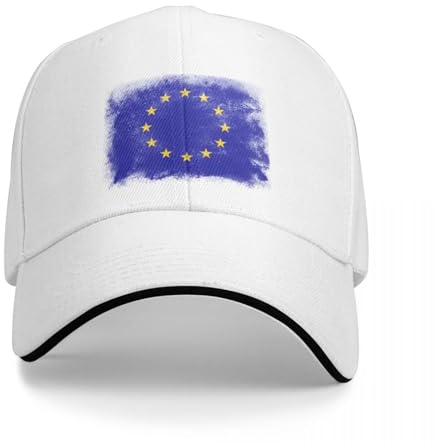 TeysHa Baseballkappe Snapback Sonnenhut Flagge der Europäischen Union EU Baseball Cap Sonnenschutzhut Kapuzenhut Herren Damen Männer Frauen