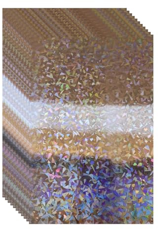 ASENME A3 Hologrammkarton, 250 Gramm, 8 Einheiten - Farbkarton (Silberfragmente, A3 / 8 Einheiten)