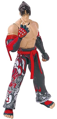 BANDAI Game Dimensions Tekken Jin Kazama Action Figure | 17cm Jin Kazama Figure With 17 Points Of Articulation And Accessories Based On Tekken Video Games | Action Figures Girls And Boys Toys
