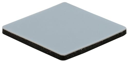 WAGNER PTFE Gleiter 16tlg.- 20 x 20 x 1,5 mm, Spezialkunststoff, selbstklebend, grau, als Gleitpad, robust - 16122099