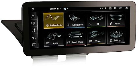 Erisin 10.25 8-Core 4GO+64GO Android 13 GPS Stéréo Autoradio pour Audi A4/A5/B8/S4/S5/RS4/RS5 Soutien IPS OEM Bluetooth 5.0 Dab+ sans Fil CarPlay Android Auto Canbus DSP WiFi USB Haute Configuration