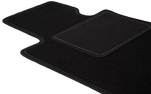 Wielganizator Fahrer Fußmatte Velours passend für Opel Astra G (1998-2009) Cabrio, Coupe, Bertone Fahrerseite Fahrermatte Veloursfussmatte Schwarz 1-teilig - Passgenau