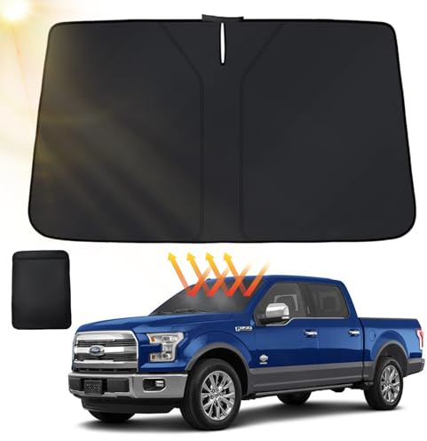 TOKIISHE Sonnenschutz Auto Frontscheibe, Auto Windschutzscheibe Sonnenblende, Faltbar Sonnenschirm Auto Frontscheibe Innen, UV-Schutz Sonnenblende Vorne für meisten Autos und SUV, 140x70 cm