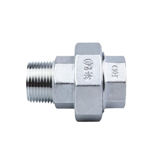 Raccord fileté mâle à femelle en acier inoxydable 304 BSPT 1/4 ''3/8'' 1/2 ''3/4'' 1 ''2'', raccord de tuyau de connexion en fonte sous tension(Size:3/8)