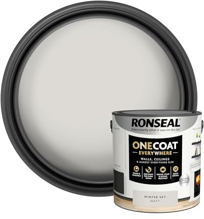 Ronseal One Coat Everywhere Matt Paint 2.5L Winter Sky